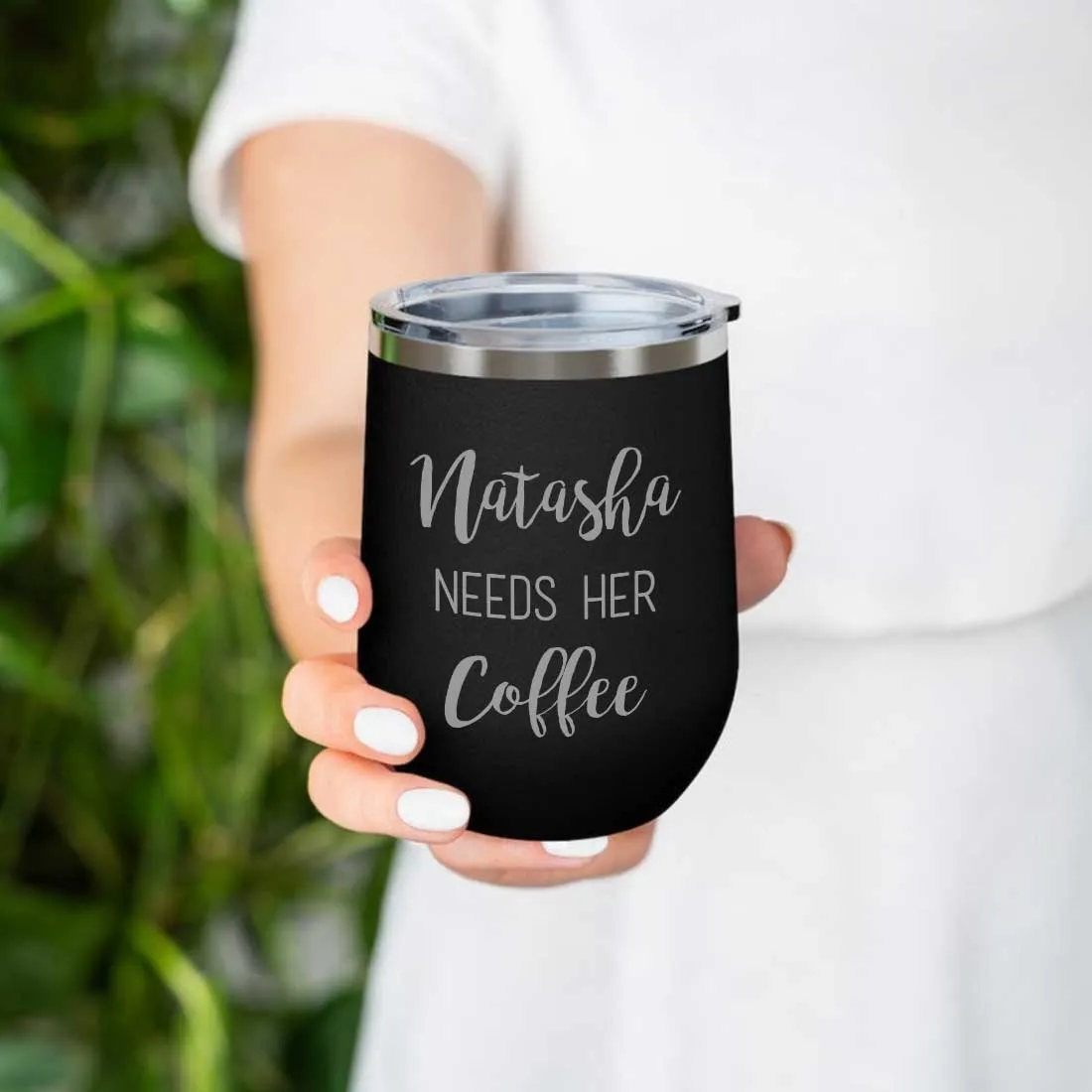 Personalised Coffee Insulated Cup With Lid for Travelling Portable Cup (350 ML) - Coffee Lover