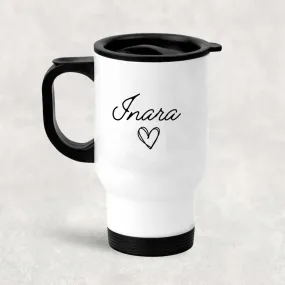 Personalized Coffee Travel Mug Insulated Cup with Lid