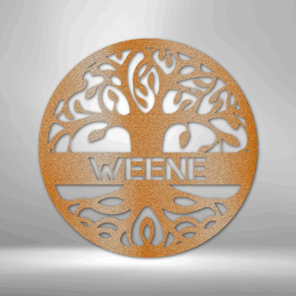 Personalized Tree of Life - Steel Sign