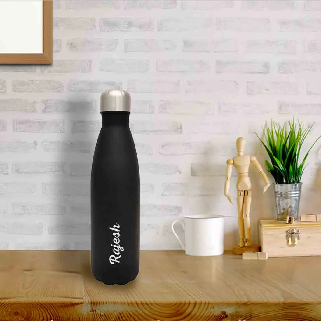 Personalized Water Bottle Insulated Stainless Steel Hot & Cold Cola Thermos - Add Name