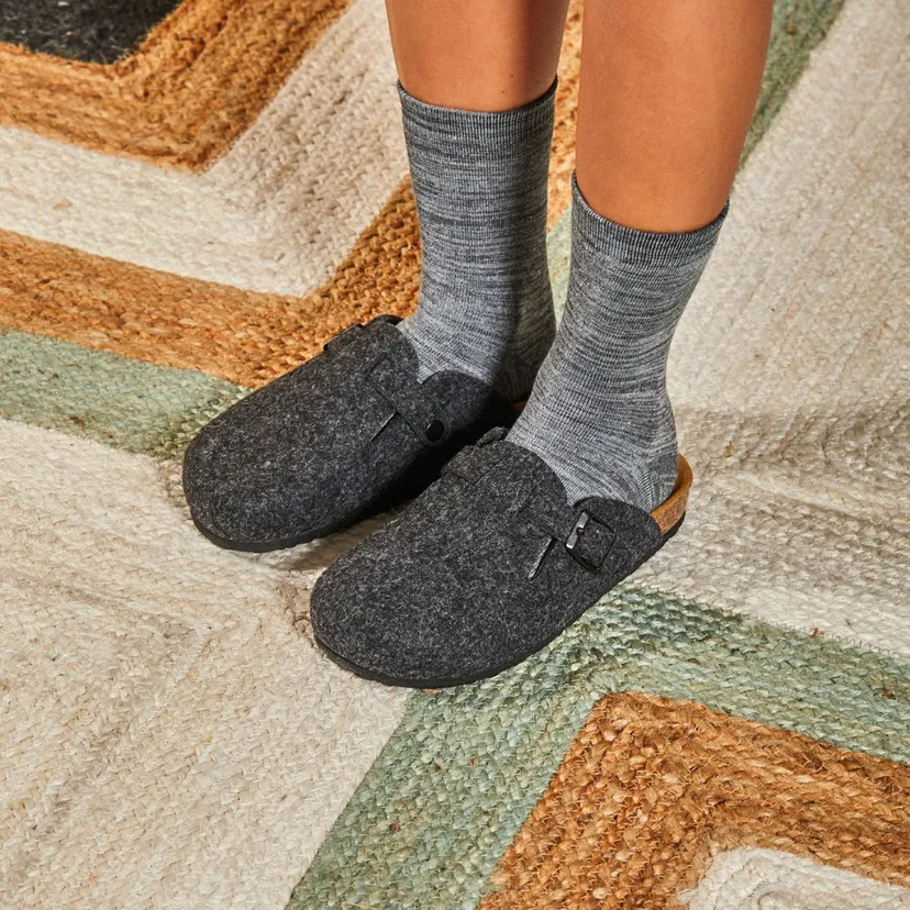 Plakton Blog - Wool Clogs - Grey