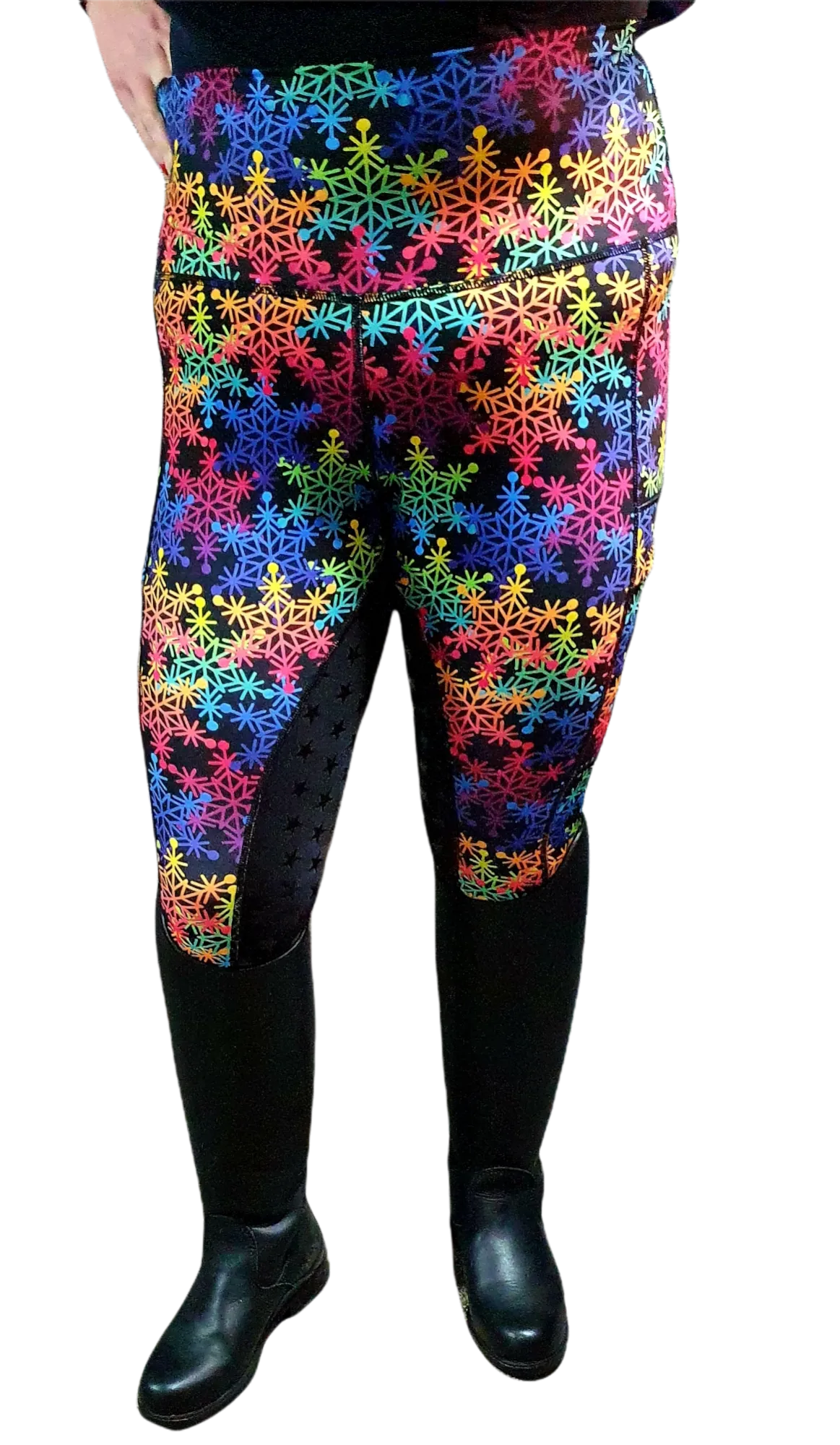 Rainbow Snowflakes Jodhpurs Winter Lined