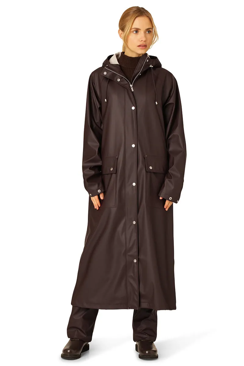 Raincoat Rain196L | Ganache | Regnfrakke fra Ilse Jacobsen