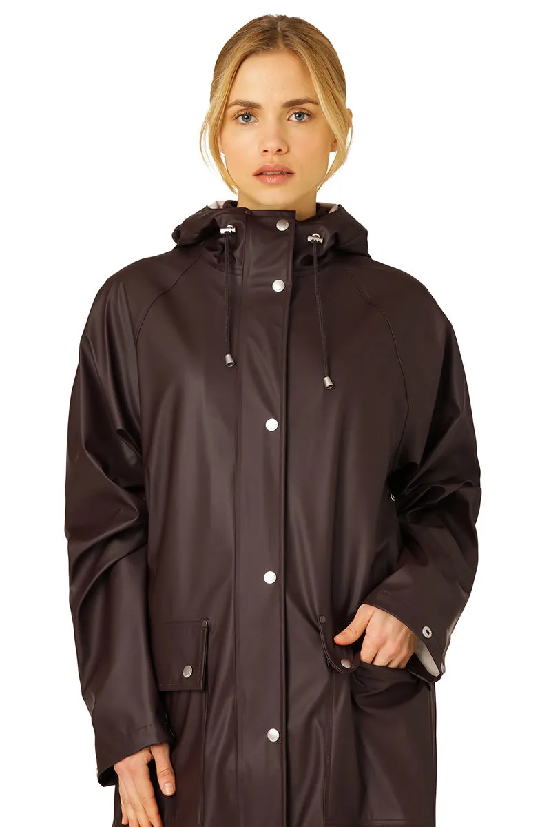 Raincoat Rain196L | Ganache | Regnfrakke fra Ilse Jacobsen