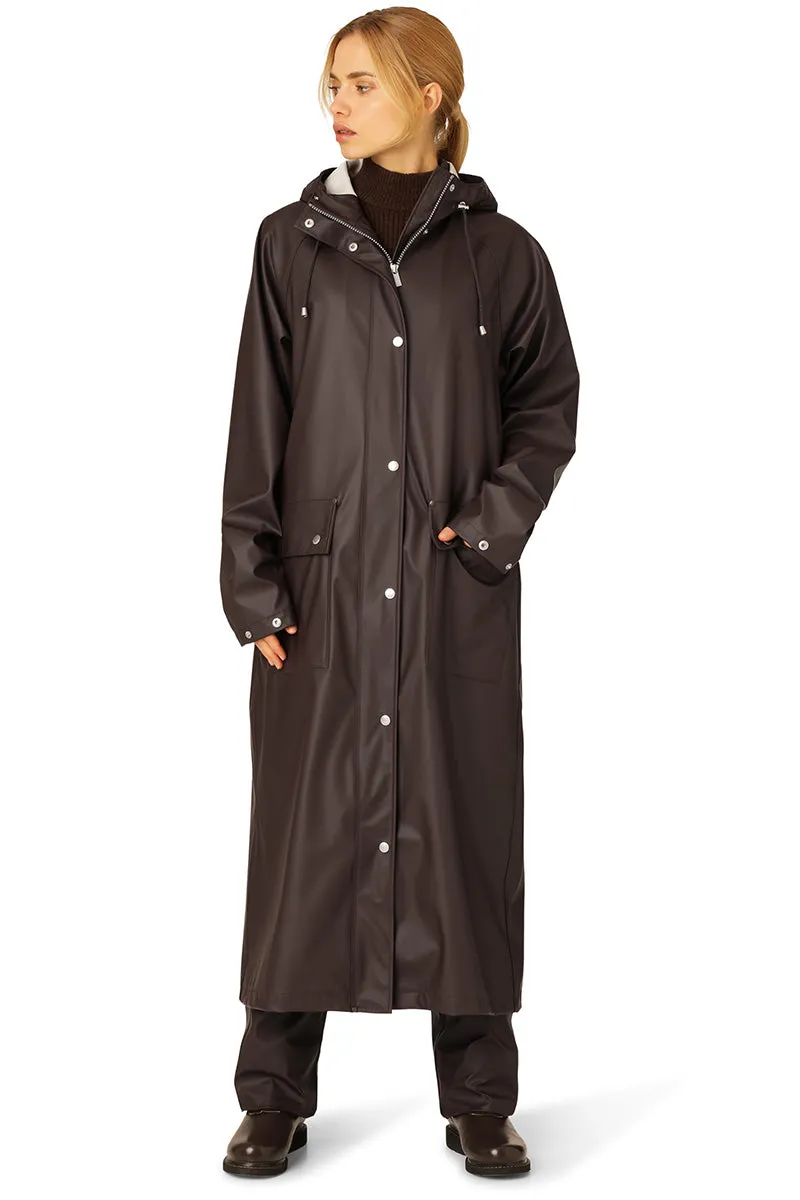 Raincoat Rain196L | Ganache | Regnfrakke fra Ilse Jacobsen