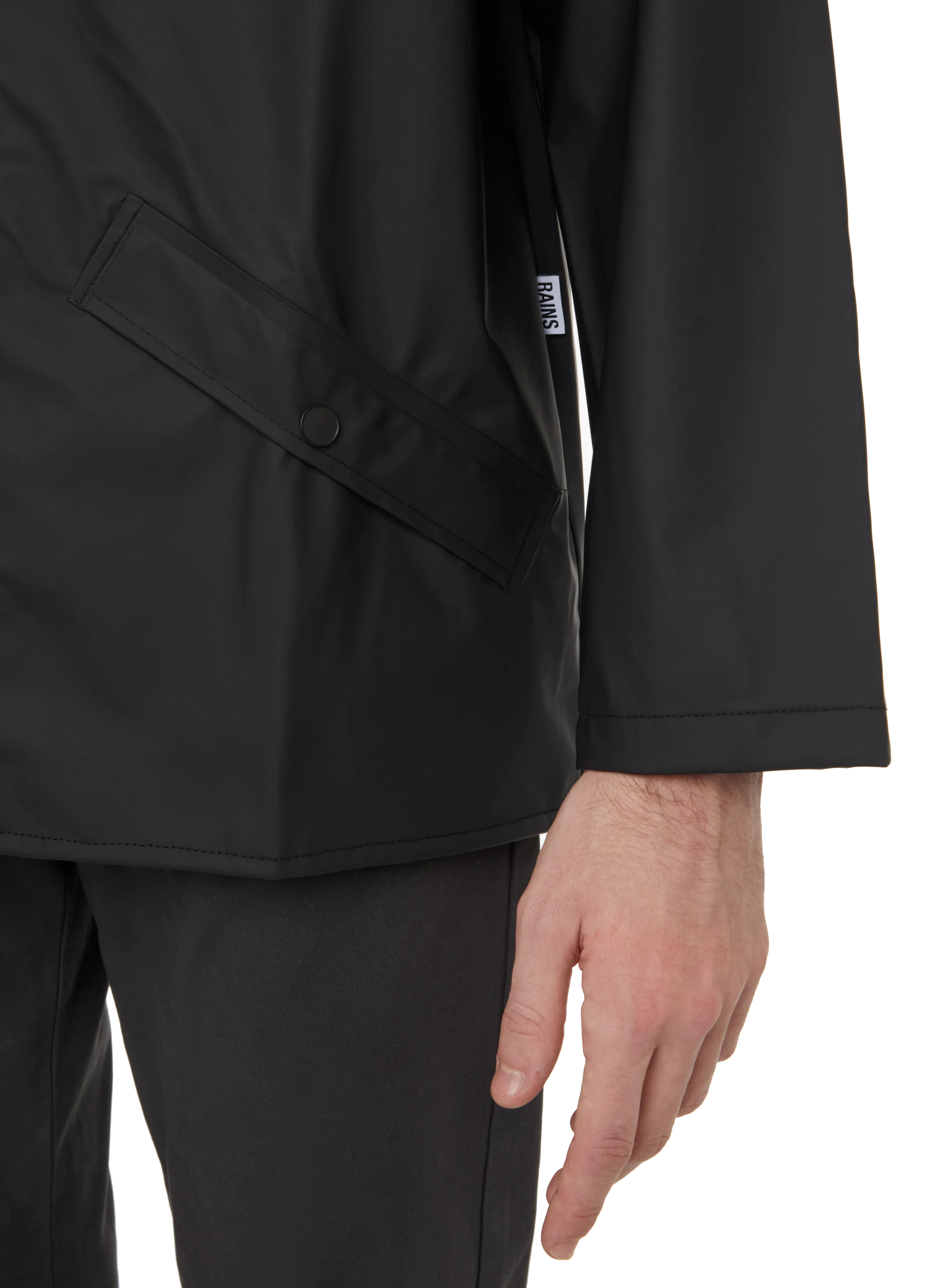 RAINS  Hooded raincoat - Black