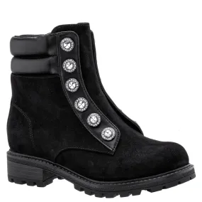 Rhinestone Sueded Workboot