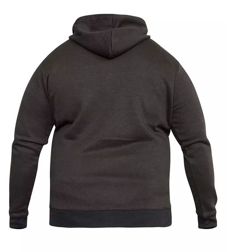 Rockford Big Mens Black Heavy Weight Full Zip Hooded Sweatshirt (CANTOR BLACK)