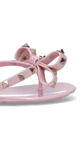 Rubber Rockstud Thong - Petal Pink