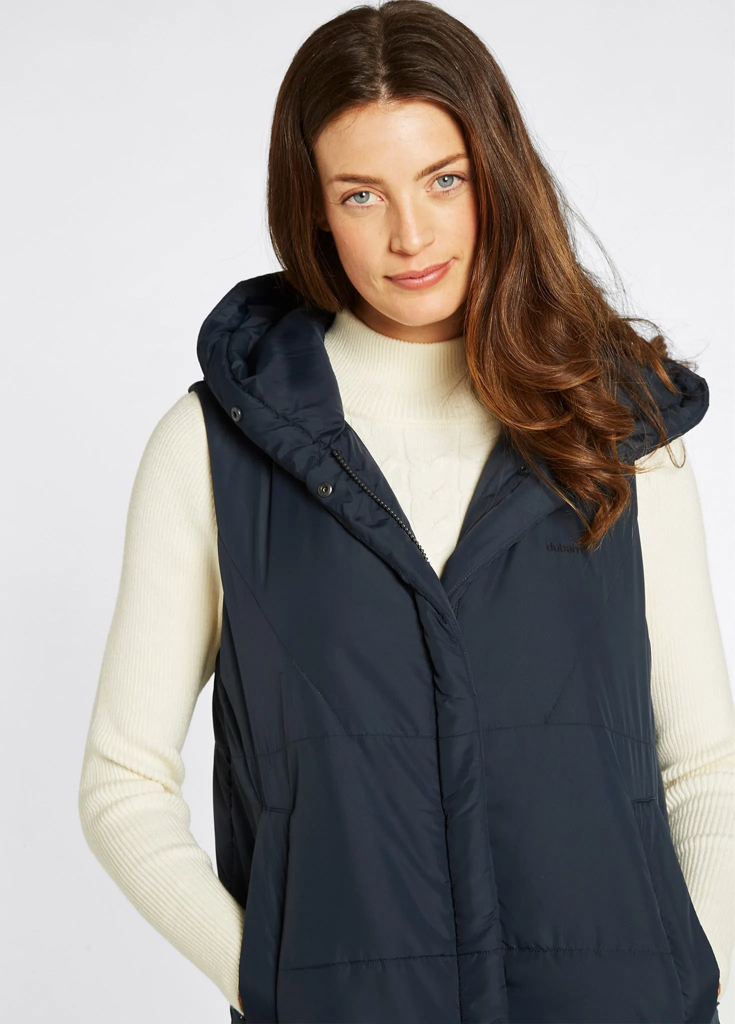 Ryan Women’s Hooded Gilet - Navy