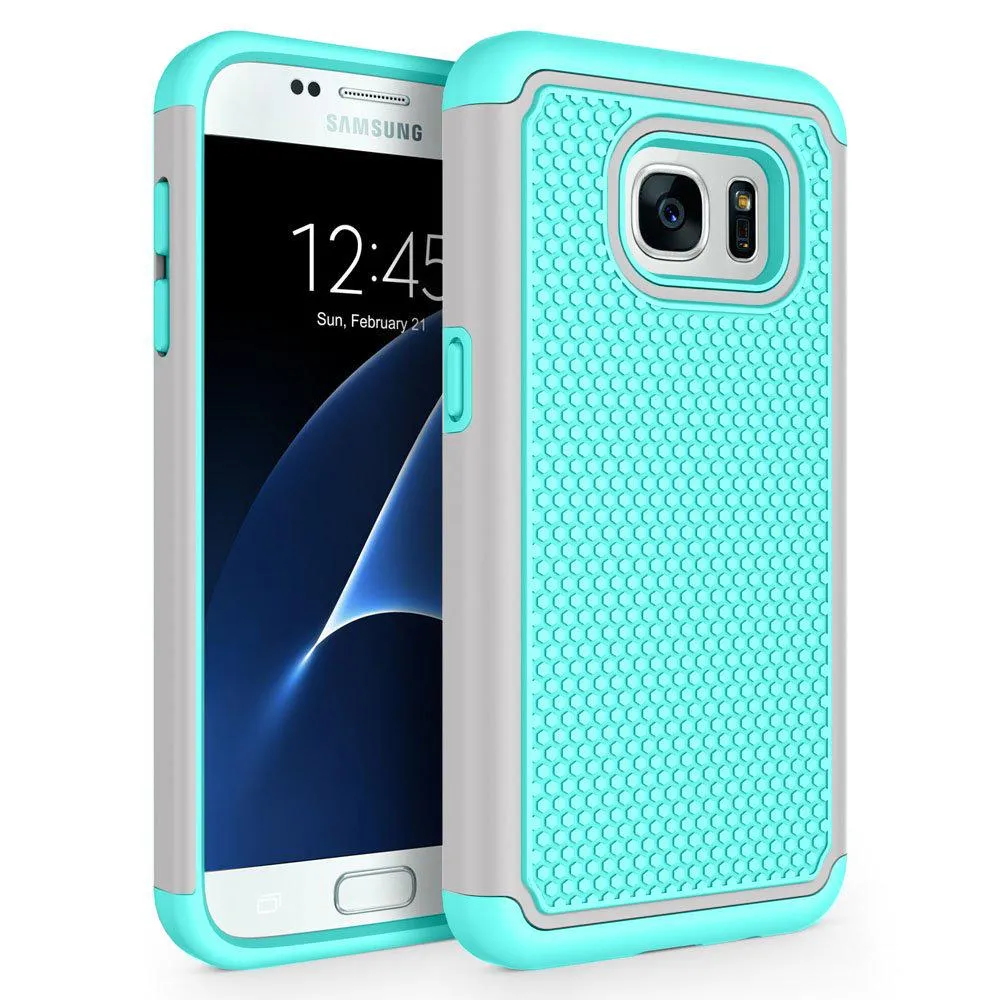 Samsung Galaxy S7 Edge Rubber Silicone Shockproof Case Cover