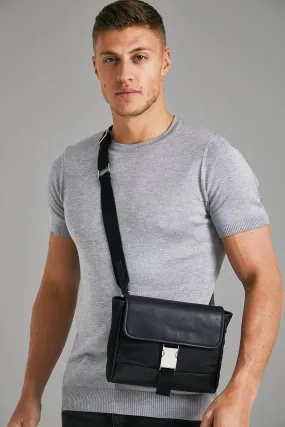 Smart Leather Look Messenger