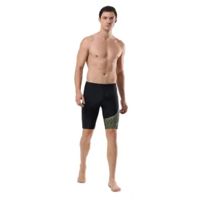 Speedo Men's AM Madley Logo Jammer (True Navy/Lemon Drizzle)