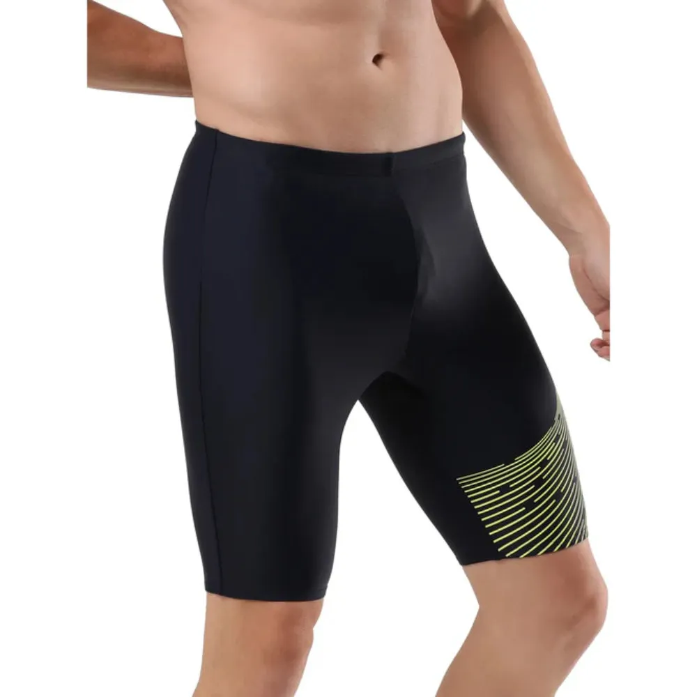 Speedo Men's AM Madley Logo Jammer (True Navy/Lemon Drizzle)