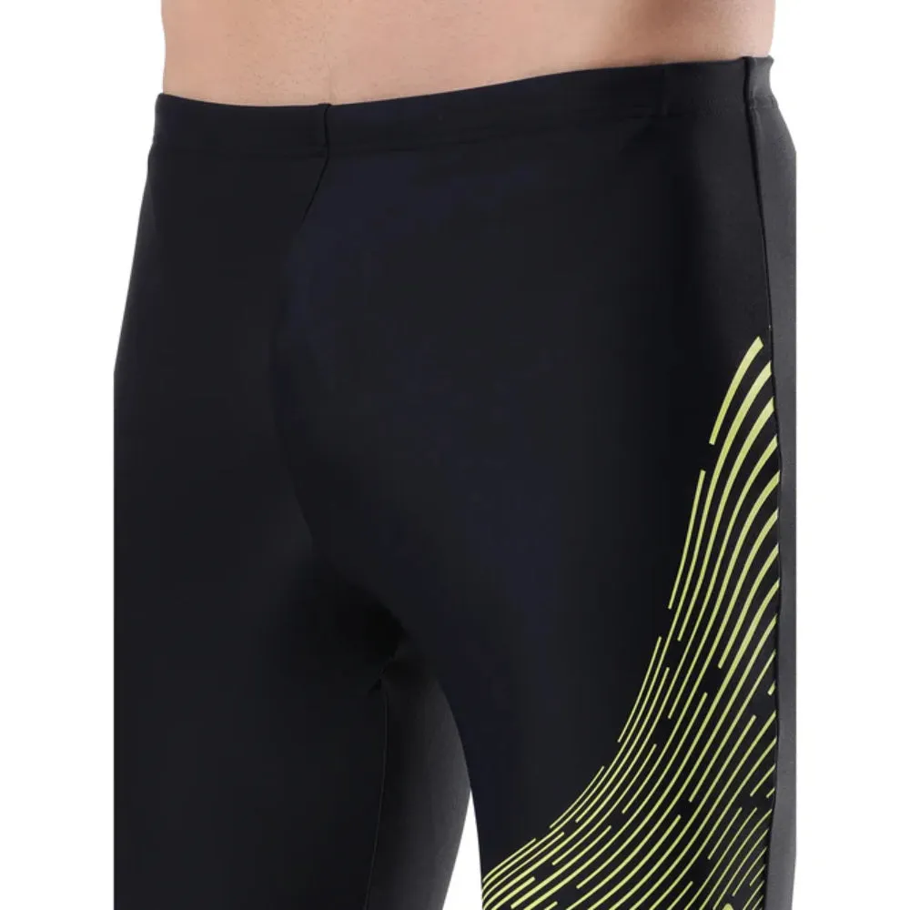 Speedo Men's AM Madley Logo Jammer (True Navy/Lemon Drizzle)