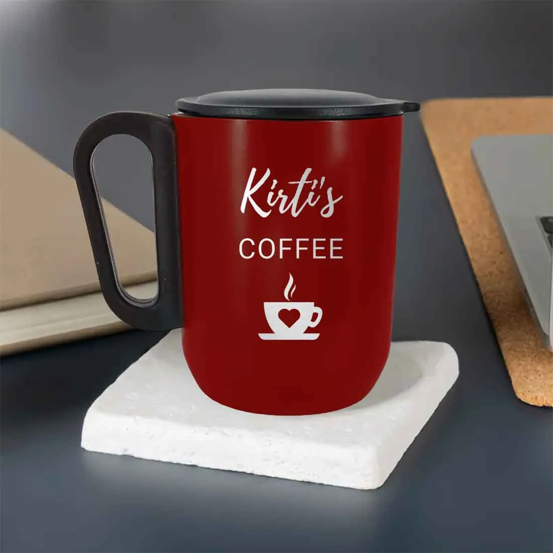 Stainless Steel Coffee Mug With Name - Custom Insulated Coffee Mug