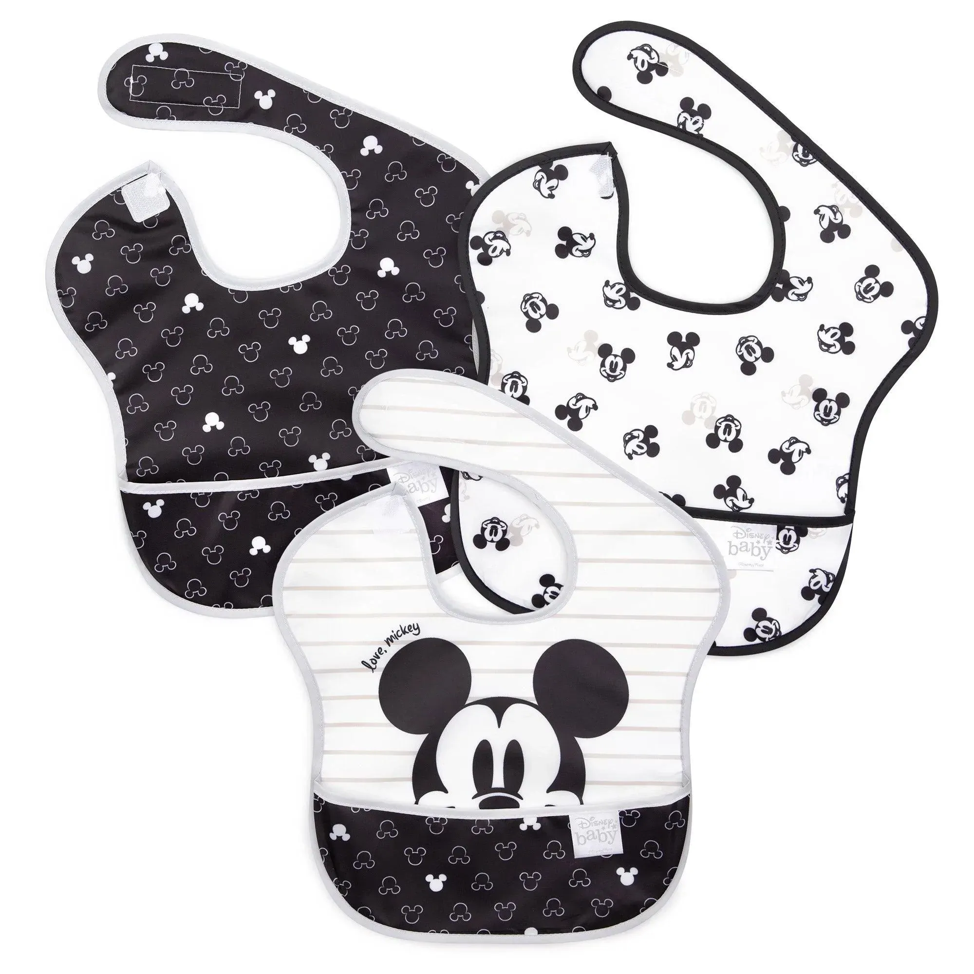 SuperBib 3 Pack: Love, Mickey