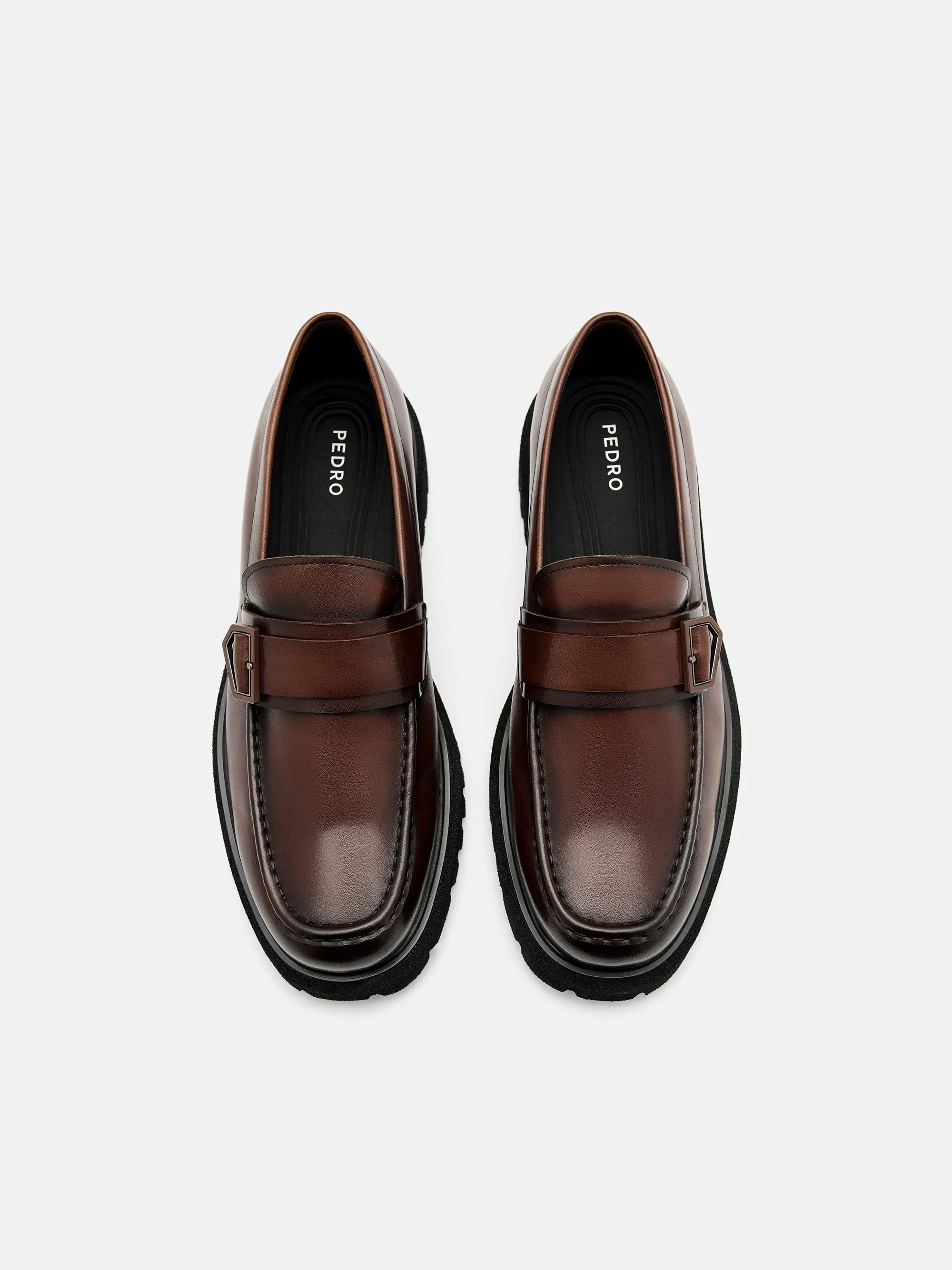 Taper Leather Loafers