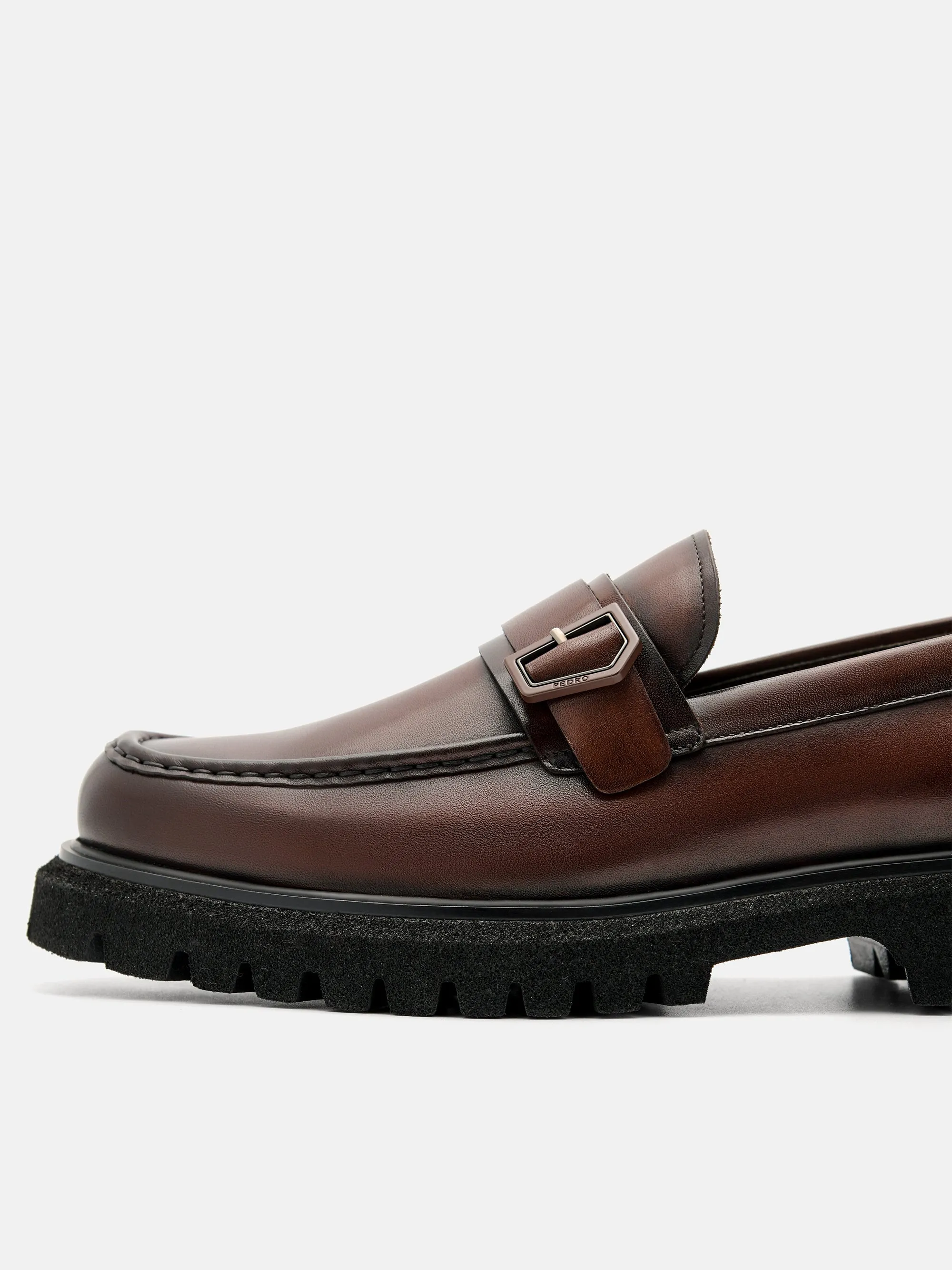 Taper Leather Loafers