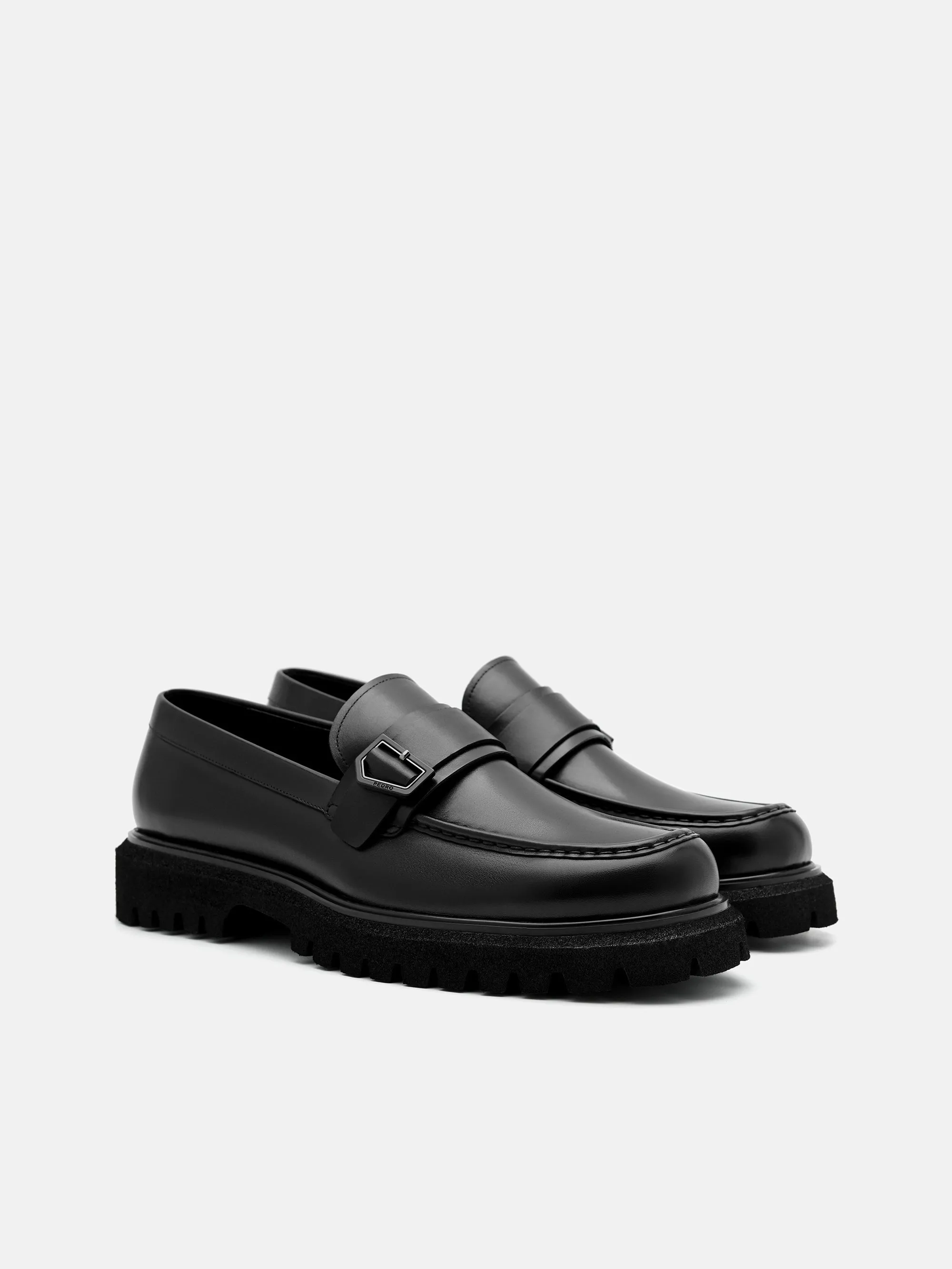 Taper Leather Loafers