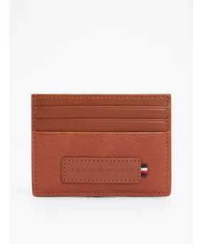 Tommy Hilfiger Men's Tommy Logo Leather Card Holder