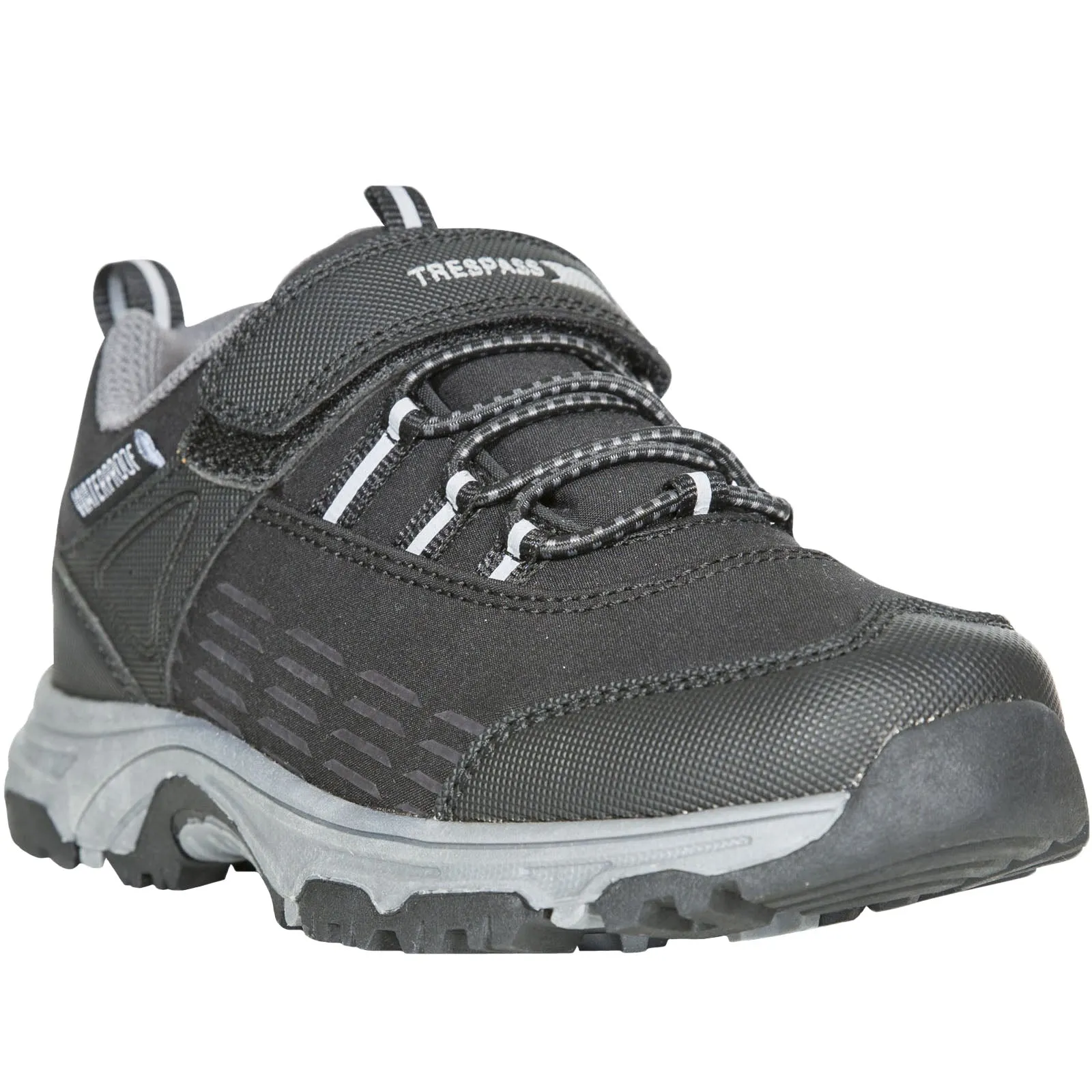 Trespass Kids Harrelson Waterproof Walking Shoes - Black