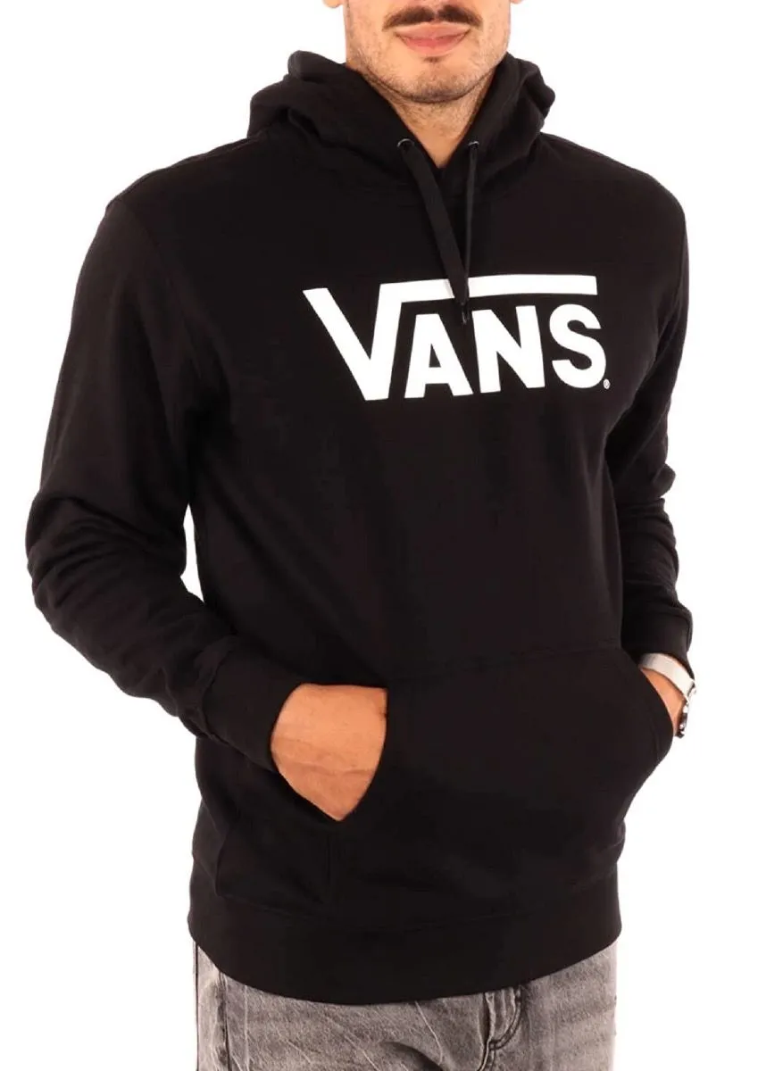 VANS Classic Graphic Logo Overhead Hooded Sweatshirts Black