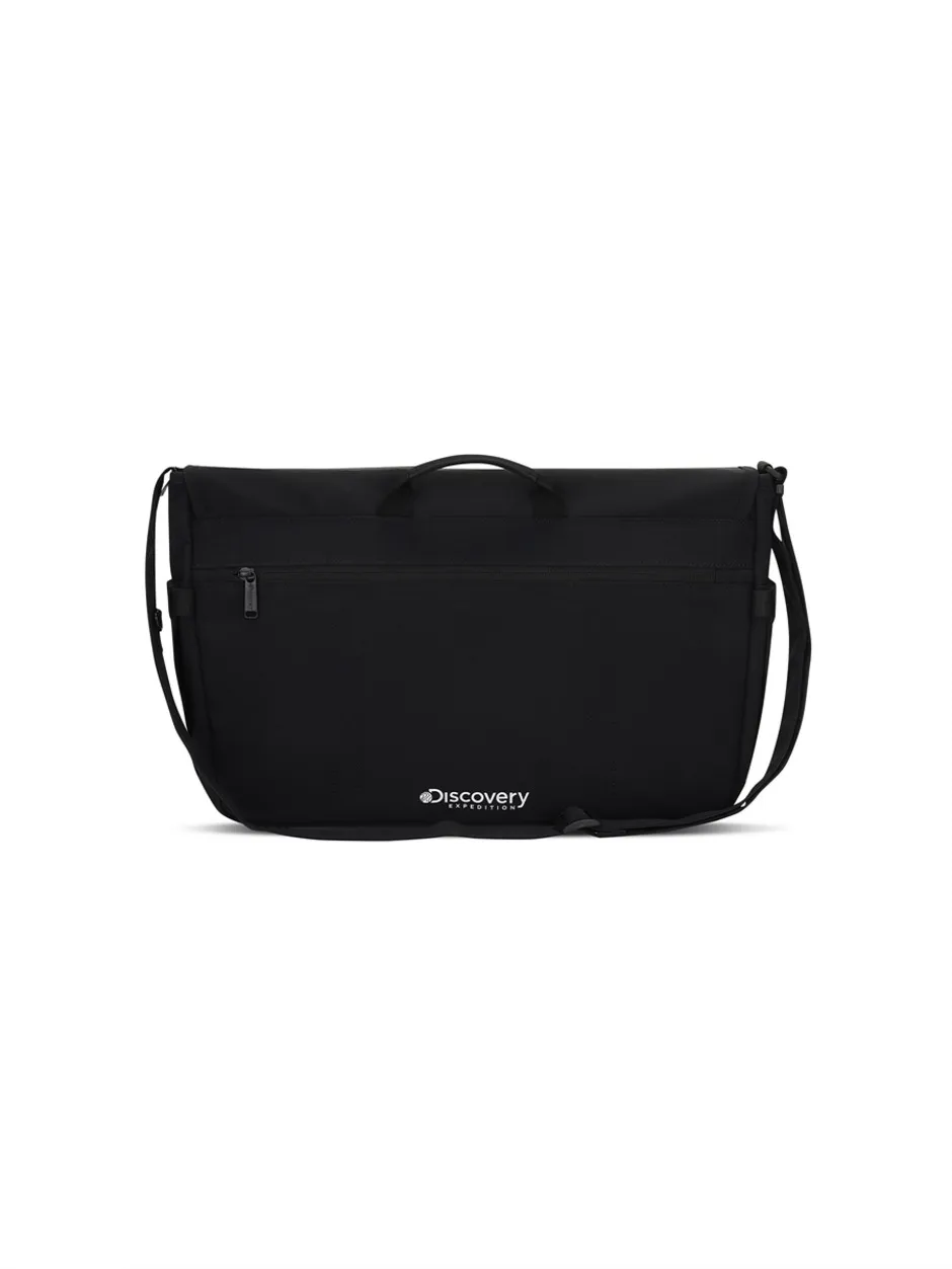 Varsity Messenger Bag Black