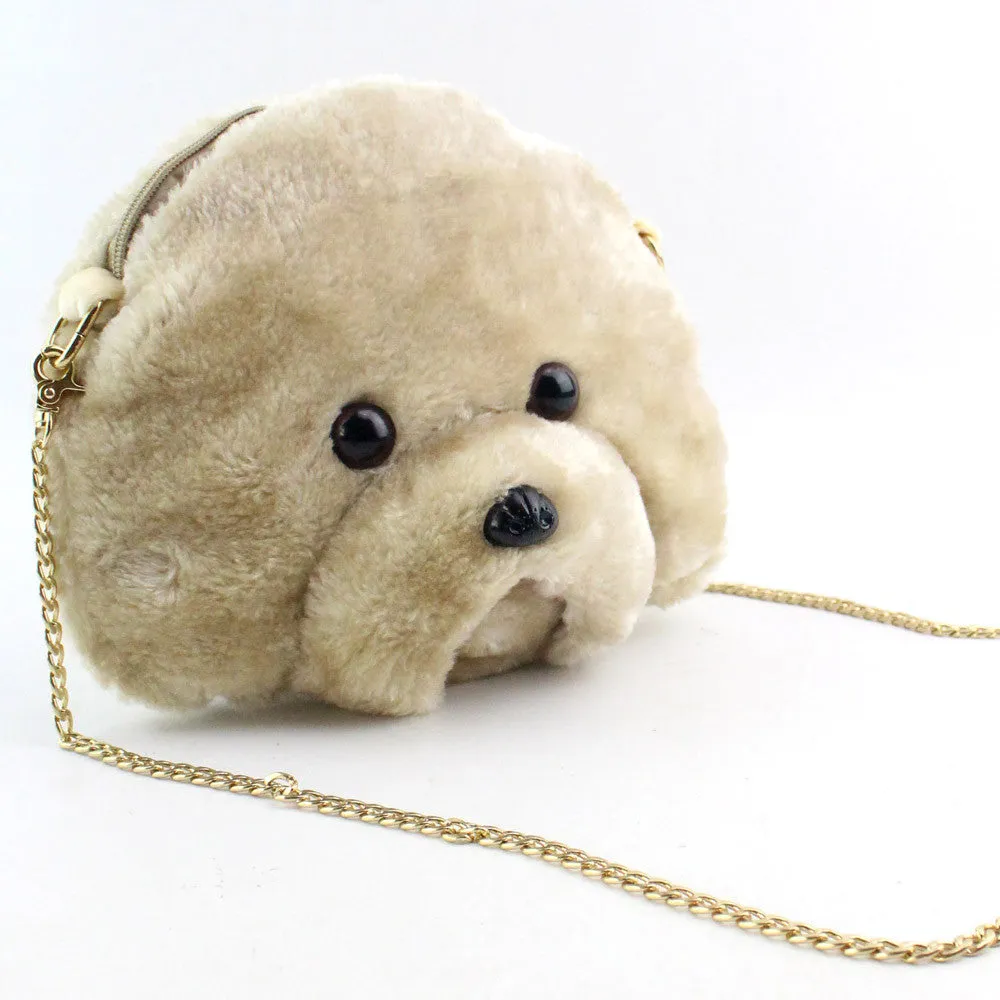 Women Chain Bear Plush Clutch women's hbags Zipper crossbody Shoulder Bag famouswomen messenger bags Hbag