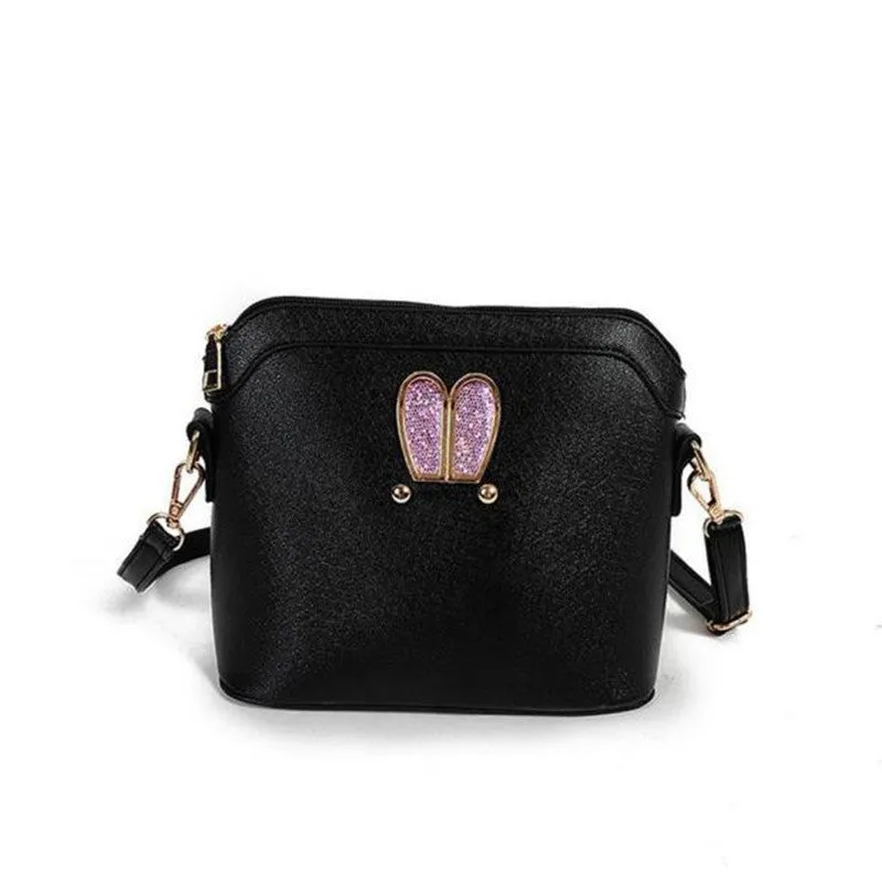 Women Crossbody Bags Girl Rabbit ears sweet cameo PU Leather shell Handbag Shoulder Messenger Bag bolsos femenina