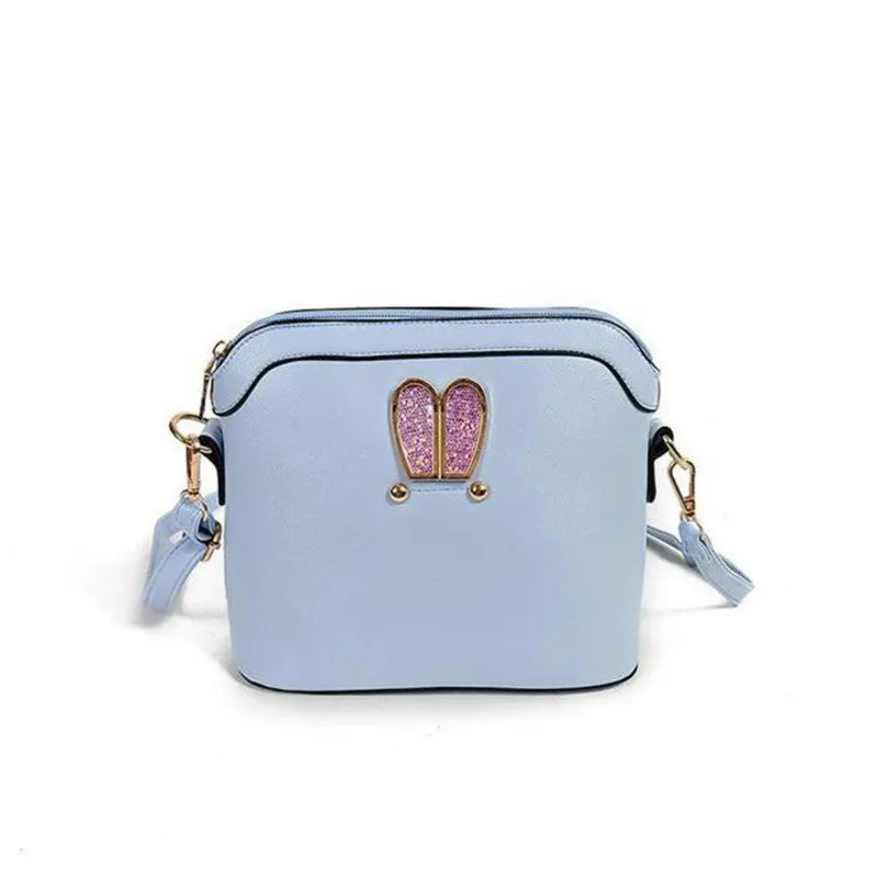 Women Crossbody Bags Girl Rabbit ears sweet cameo PU Leather shell Handbag Shoulder Messenger Bag bolsos femenina