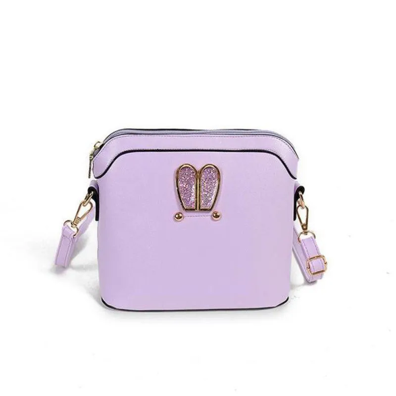 Women Crossbody Bags Girl Rabbit ears sweet cameo PU Leather shell Handbag Shoulder Messenger Bag bolsos femenina