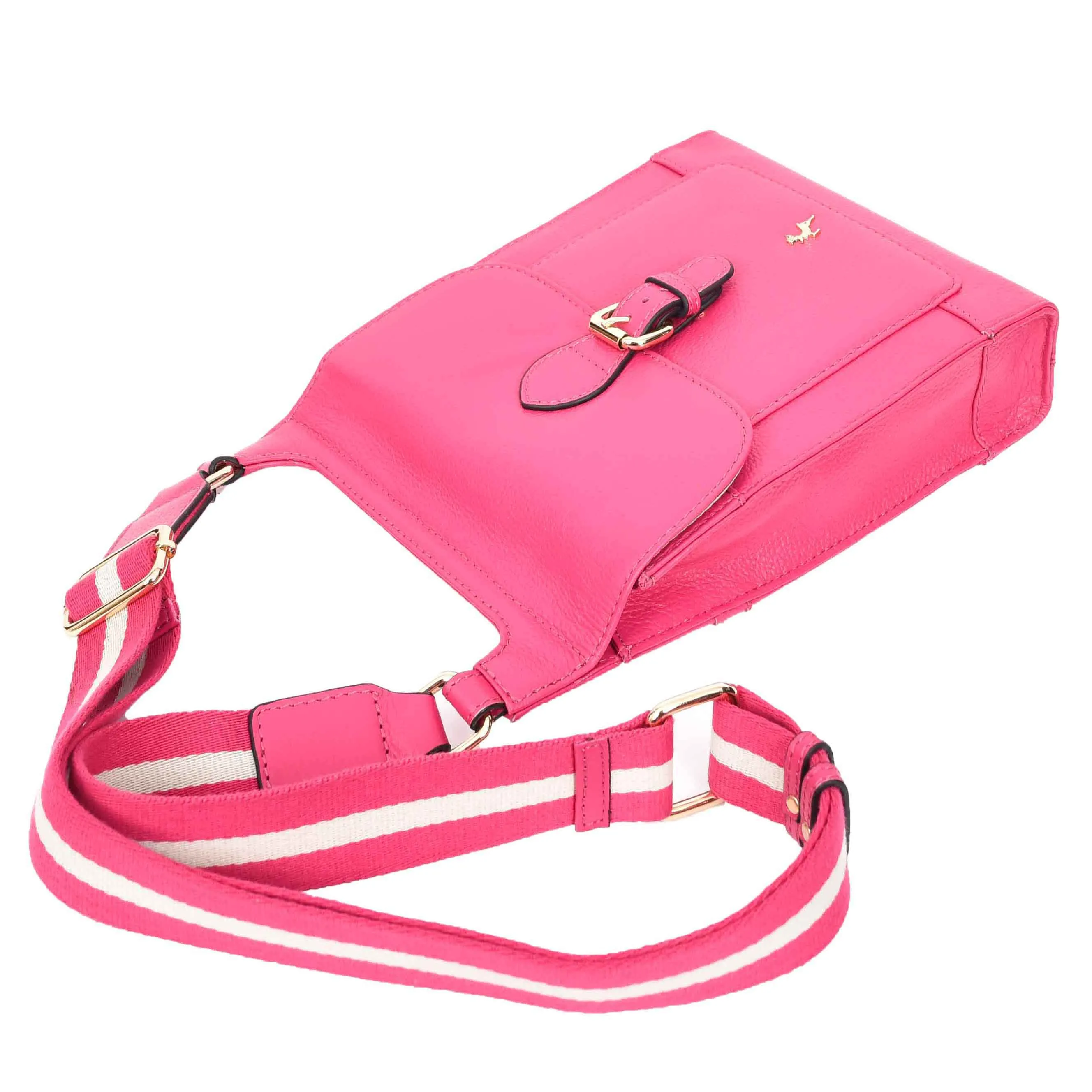 Womens Cross Body Leather Messenger Travel Bag HOL33 Pink