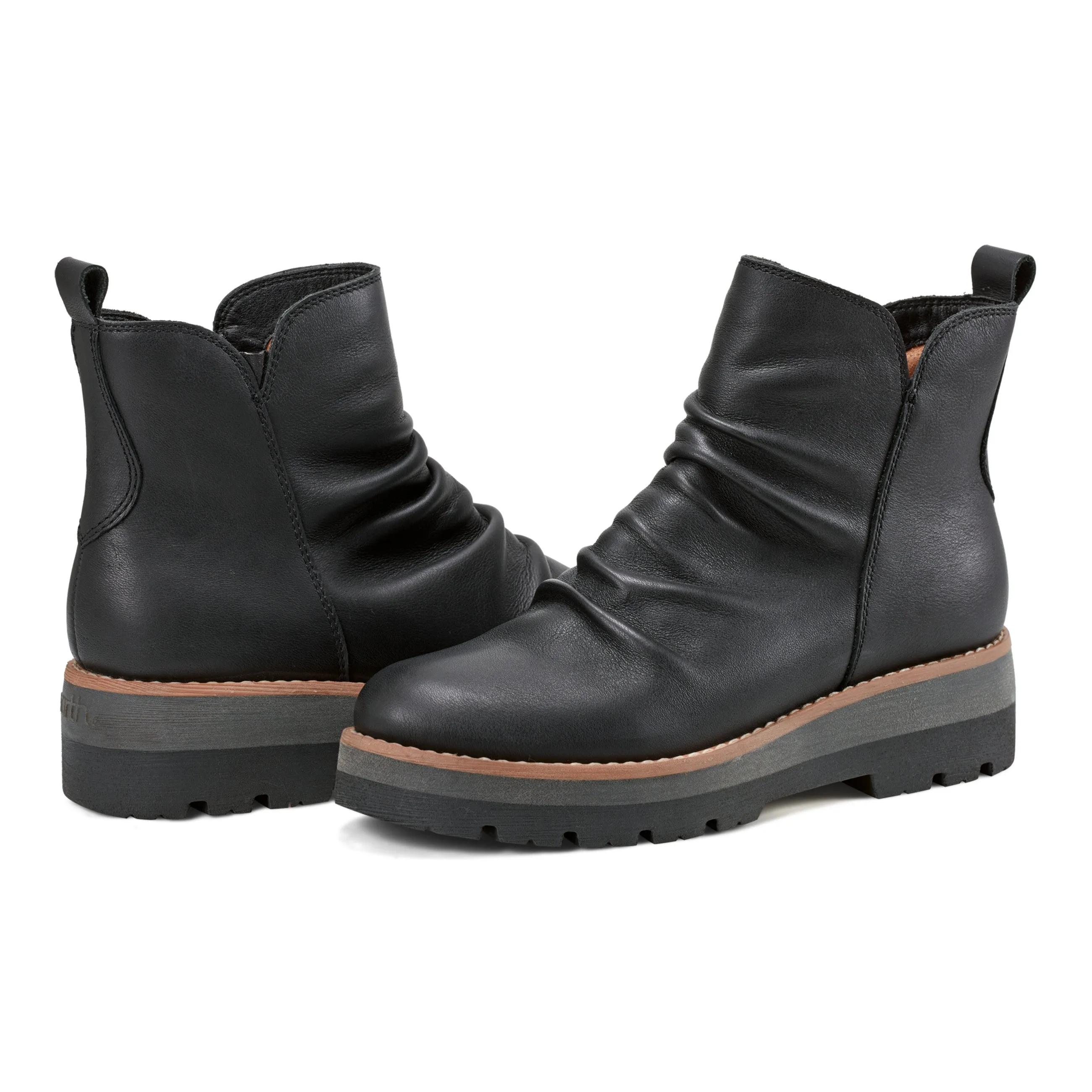 Yonder Waterproof Ruched Lug Sole Casual Booties