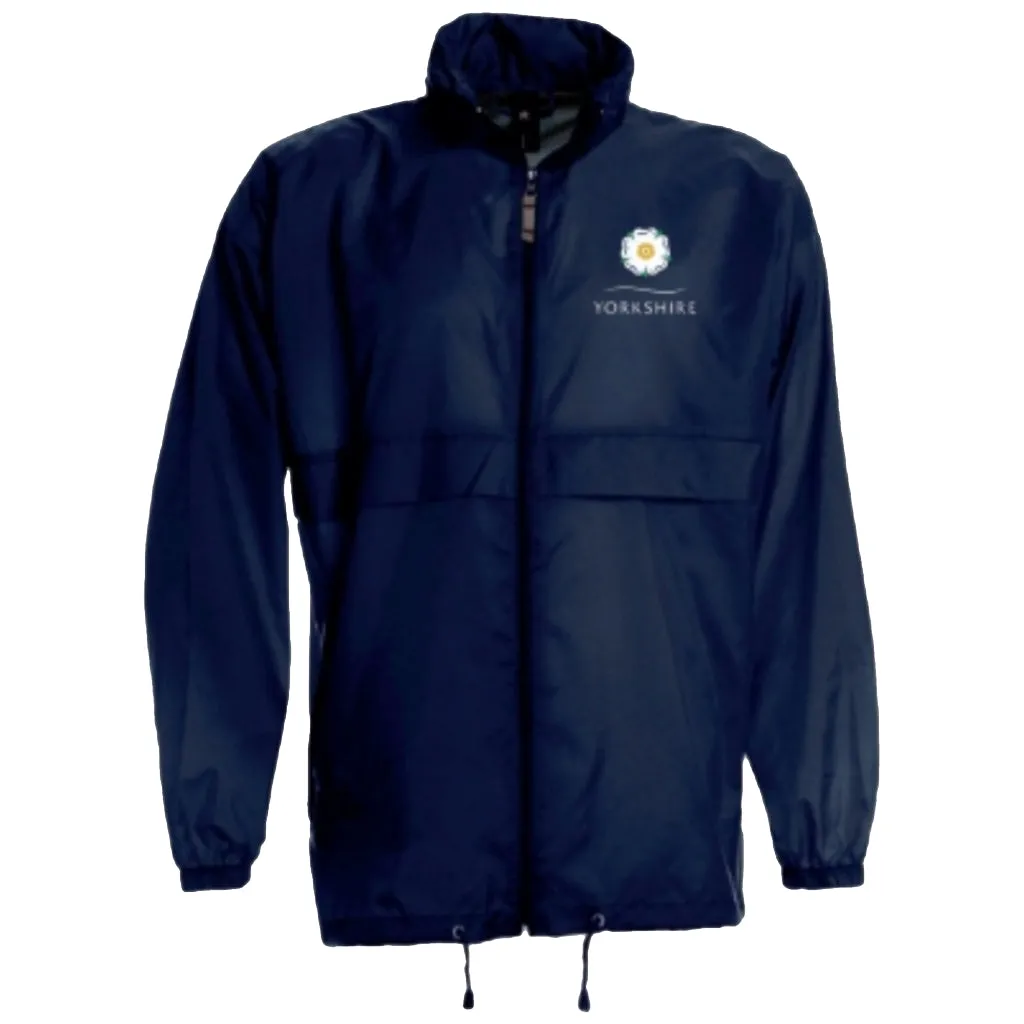 Yorkshire Rose Navy Raincoat Jacket